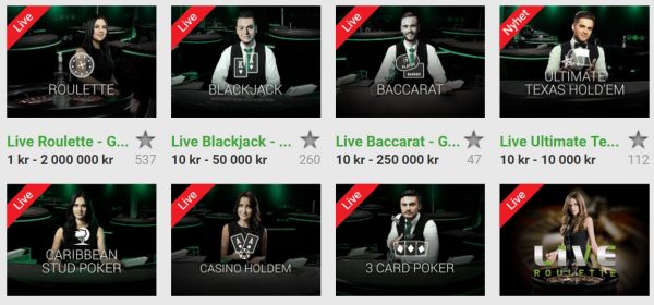 unibet live casino