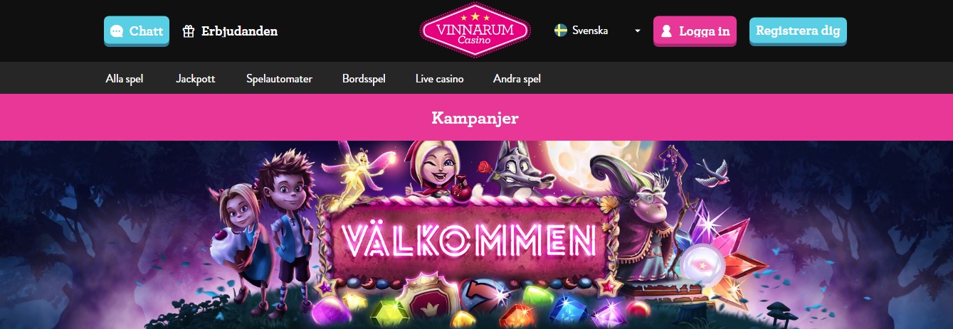 vinnarum casino på nätet