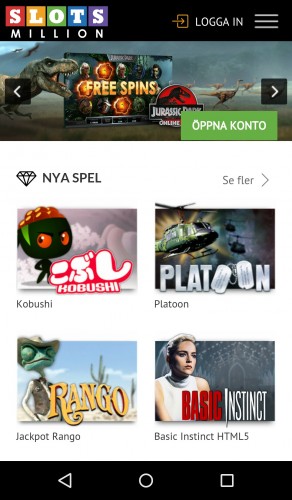 SlotsMillion mobil screenshot