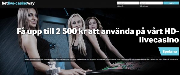 spela på livecasino