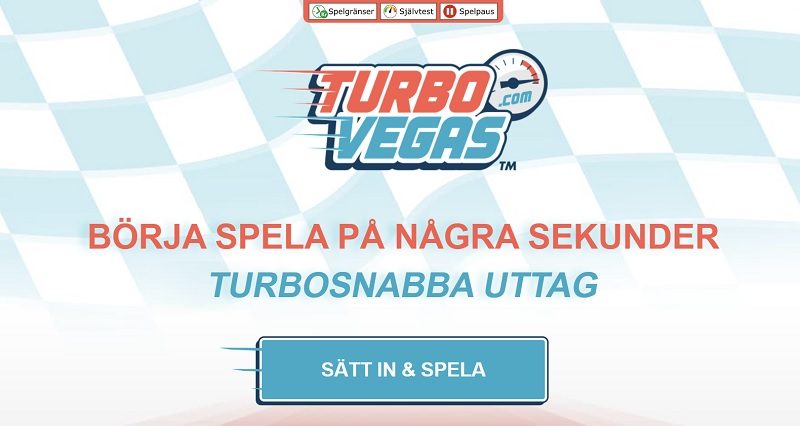 TurboVegas Casinos hemsida.